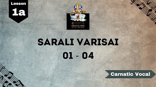 Carnatic music lessons for beginners  Sarali Varisai 01 – 04  Lesson 1a [upl. by Paulita860]