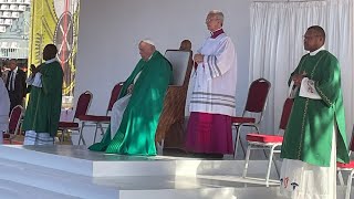 8 September 2024 Port Moresby arrival Holy Mass and Angelus prayer  Pope Francis [upl. by Otrebogir]