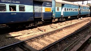 17031 Mumbai CSMT Hyderabad Express departing from Kalyan Junction [upl. by Briggs329]