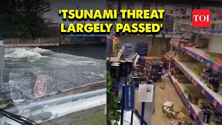 Japan Earthquake 2024  Tsunami threat has largely passed Pacific Tsunami Warning Centre [upl. by Nylirak206]