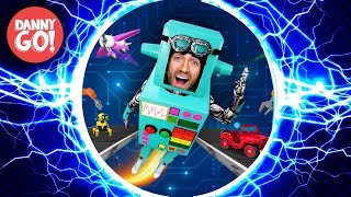 “Robot Energy” Toy Factory Adventure 🤖 ⚡️HYPERSPEED REMIX⚡️ Danny Go Songs for Kids [upl. by Ydiarf]