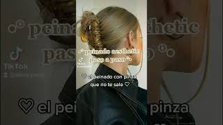 🎀Peinado aesthetic con pinza súper fácil🎀 [upl. by Jaunita]