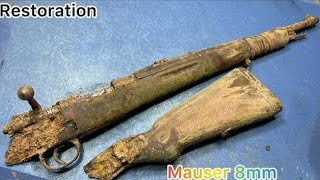 8MM rifle Restoration Mauser M48Yugoslalvan restoration gun restoration [upl. by Naoj]