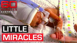 Five little miracles Quintuplet babies born three months early  60 Minutes Australia [upl. by Klimesh]