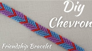 DIY Chevron Friendship BraceletHow to Make Easy Chevron BraceletGulnar HandMade Bracelet [upl. by Tzong]