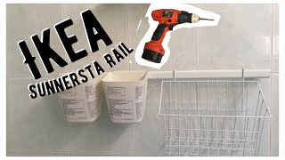 Bilik Air Minimalist guna Ikea Sunnersta Rail [upl. by Eniaral]