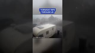 Dramatic footage of TORNADO ripping through UK [upl. by Arenahs313]