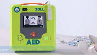 ZOLL AED 3® device Basic Training Video AHA English [upl. by Ssej]