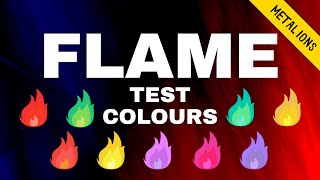 Flame Test Colours  Metal ions  Practical Chemistry  MsChemic [upl. by Henka559]