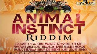 ANIMAL INSTINCT RIDDIM MIX JAN 2013 KURT RILEYTECHNIQUES RECORDS DEEJAYHELLRELL [upl. by Orat]