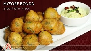 Learn How To Make Crispy And Delicious Mysore Bonda With Manjulas Easy South Indian Snack Recipe [upl. by Ynohta]