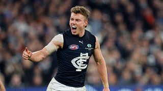 Patrick Cripps  AFL 2024 Round 21 Highlights  Carlton vs Collingwood [upl. by Adner853]