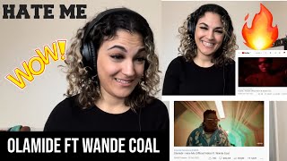 Olamide  Hate Me ft Wande Coal  MUSIC VIDEO REACTION [upl. by Assiral243]