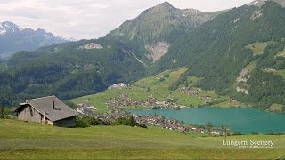 Lake Lungernsee Obwalden SWITZERLAND アルプス山脈 dji [upl. by Niuqaoj]