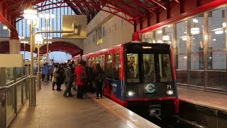 Docklands Light Railway at Canary Wharf [upl. by Nashbar]