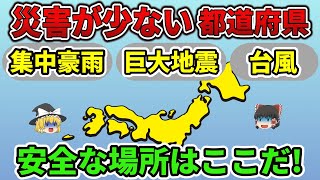 【ゆっくり解説】災害が少ない都道府県TOP10 [upl. by Ahsenot]