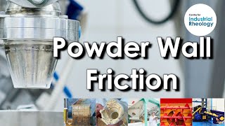 Powder Wall Friction  Powder friction against process surfaces [upl. by Giacomo]