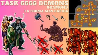 La forma mas rápida de hacer la task de los 6666 Demons en Tibia [upl. by Bebe372]