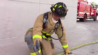 Skill Drill 176 Hose Handling 2 Man Hose Advancing [upl. by Ehr]