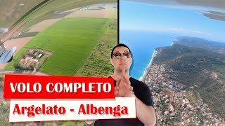 un volo completo da Argelato ad Albenga con comunicazioni radio in ultraleggero [upl. by Nuawtna]