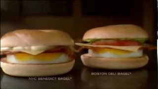 McDonalds  Breakfast Bagels  Australian Ad 2011 [upl. by Inoliel]