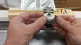 How a KnitmasterStudio punch card machine works part 1 RAM [upl. by Sato]