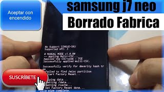 🔓Cómo FORMATEAR un SAMSUNG J7 NEO Con Los Botones 🛠️ HARD RESET  Reinicio De Fábrica🛡️ [upl. by Ellierim201]