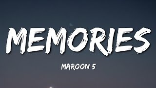 Maroon 5  Memories Lyrics [upl. by Ardnek]