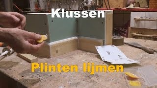 Timmertip 824 Plinten tegen de muur lijmen met kit [upl. by Ennyroc]