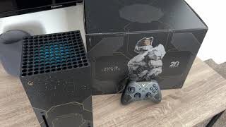 Xbox Series X Halo 1TB Unboxing 20 Years Halo Limited Edition [upl. by Nwahsav]