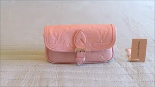 Louis Vuitton pink NANO DIANE  Unboxing amp 1st look [upl. by Horton]