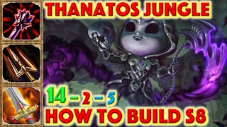 SMITE HOW TO BUILD THANATOS  Deathy Chibi Thanatos Skin Showcase  Thanatos Jungle Build 2021 [upl. by Stauffer]