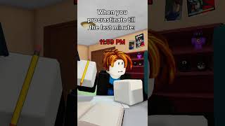 Roblox Procrastination Predicament 😱 minebot robloxanimation roblox recommended shorts [upl. by Elisabeth]