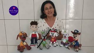 Nova coleção Patrulha Canina amigurumi venho agradecer a todos inscritos e Membros do canal [upl. by Ztnahc]