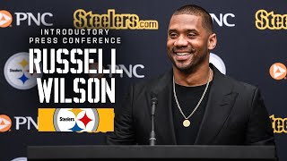 Russell Wilson Introductory Press Conference  Pittsburgh Steelers [upl. by Haeckel643]