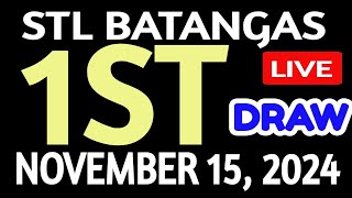 Stl Batangas results today November 15 2024 1st draw stl pares [upl. by Doubler]