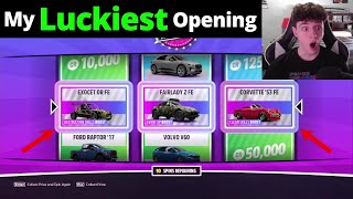 Forza Horizon 5  My LUCKIEST Super Wheelspin Opening EVER 300 Wheelspin Opening [upl. by Emor]