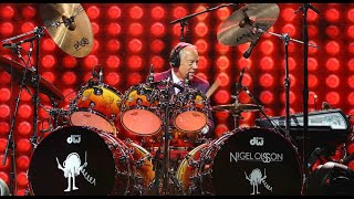 Nigel Olsson  Drum Cam  Elton John  Farewell Yellow Brick Road Tour [upl. by Ziwot]