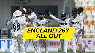 England 267 All Out  Pakistan Lost 3 Wickets  13 Wickets in First Day pakvseng [upl. by Meece757]