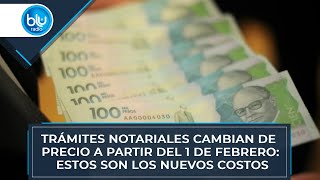 Trámites notariales cambian de precio a partir del 1 de febrero estos son los nuevos costos [upl. by Adyela]