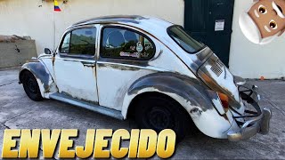 VOLKSWAGEN ESCARABAJO con un ESTILO PÁTINA ÚNICO en la CIUDAD [upl. by Nylsor403]