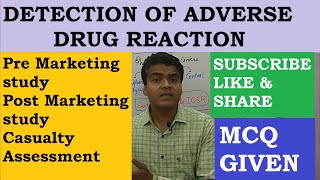 Detection of Adverse Drug Reaction  Methods to Determine ADR  Causality assessment  GPAT MCQ [upl. by Acinaj902]