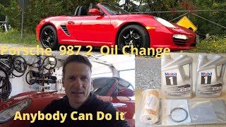 2009 Porsche Boxster 9872 Oil Change Anybody Can Do It [upl. by Clifton]