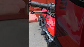 EvoTech fold away levers on the Ducati Monster SP Ducati monster monstersp [upl. by Alsi]