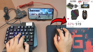 How to play free fire with keyboard mouse in mobile  mix pro setup and unboxing  mixpro converter [upl. by Haikezeh]