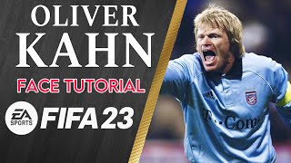 OLIVER KAHN FACE FIFA 23  PRO CLUBS  CLUBES PRO  LOOKALIKE CREATION FACE [upl. by Oirram]