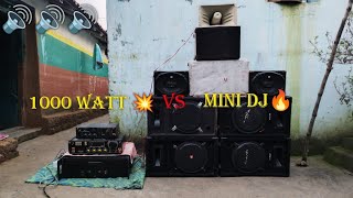 Mini dj setup 💥 VS 1000 Watt amplifier 🔥 fir se aa gya mini dj setup 😤 aab aayai ga maja 🔊mini dj [upl. by Ahsienel]