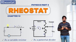 Rheostat  Class 12  2nd year physics  Chapter 13  Ucademy [upl. by Derby]