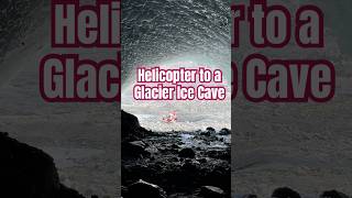 Watch till the end to see just how big this Alaska glacier ice cave is candycanecopter bell505 [upl. by Tybald724]