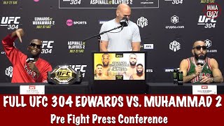 Full UFC 304 Pre Fight Press Conference Leon Edwards vs Belal Muhammad 2 [upl. by Losiram]